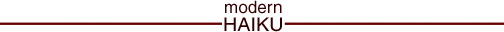 Modern Haiku web site logo